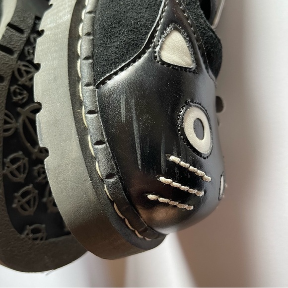 T.U.K. 2014 Cat Mary Janes Women's Size 10 Black Kitty Shoes | Kawaii Cute 🐈‍⬛ 🌸 - Picture 7 of 9